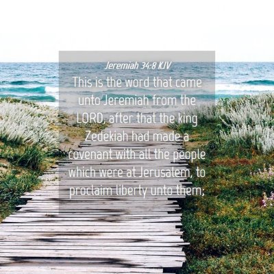 Picture 04 - Jeremiah 34:8 KJV - This is the word that came unto Jeremiah from the - Bible Verse Picture
