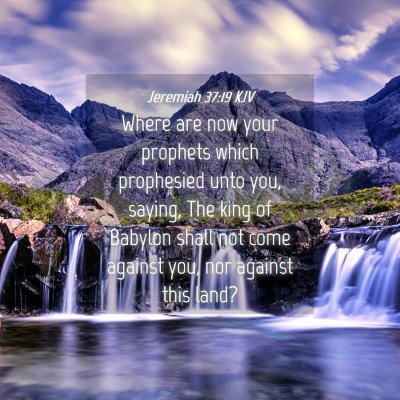 Picture 04 - Jeremiah 37:19 KJV - Where are now your prophets which prophesied unto - Bible Verse Picture