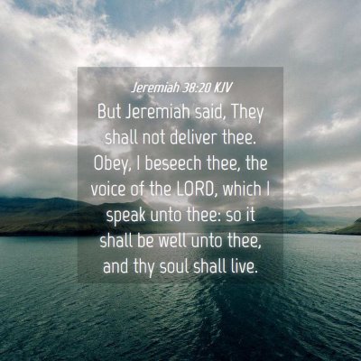 Picture 04 - Jeremiah 38:20 KJV - But Jeremiah said, They shall not deliver thee. - Bible Verse Picture