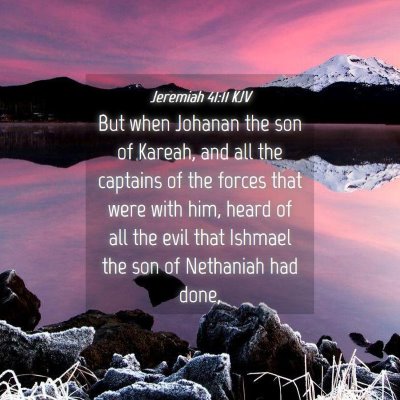 Picture 04 - Jeremiah 41:11 KJV - But when Johanan the son of Kareah, and all the - Bible Verse Picture