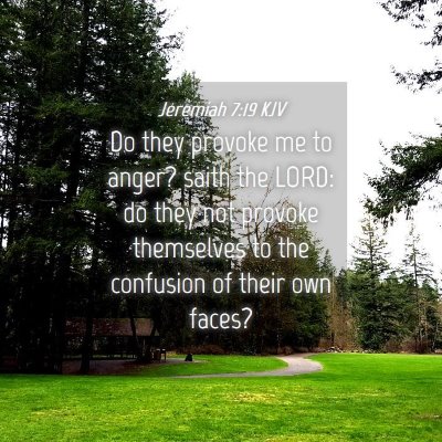 Picture 04 - Jeremiah 7:19 KJV - Do they provoke me to anger? saith the LORD: do - Bible Verse Picture