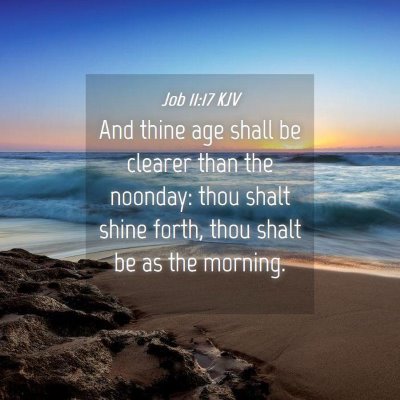 Picture 04 - Job 11:17 KJV - And thine age shall be clearer than the noonday: - Bible Verse Picture