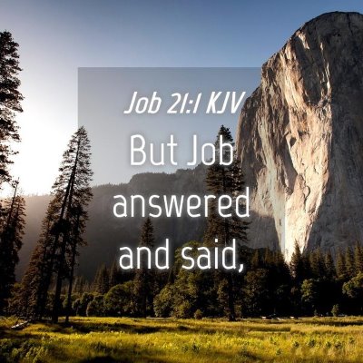 Picture 04 - Job 21:1 KJV - But Job answered and - Bible Verse Picture
