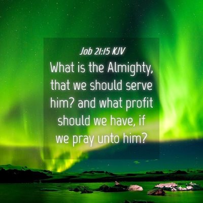 Picture 04 - Job 21:15 KJV - What is the Almighty, that we should serve him? - Bible Verse Picture
