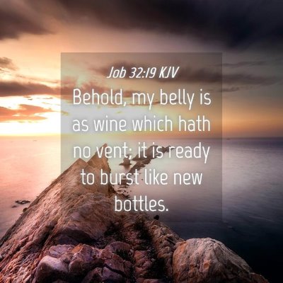Picture 04 - Job 32:19 KJV - Behold, my belly is as wine which hath no vent; - Bible Verse Picture