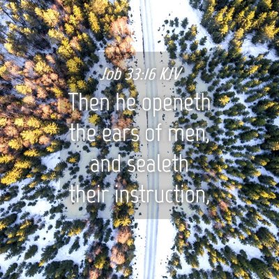 Picture 04 - Job 33:16 KJV - Then he openeth the ears of men, and sealeth - Bible Verse Picture