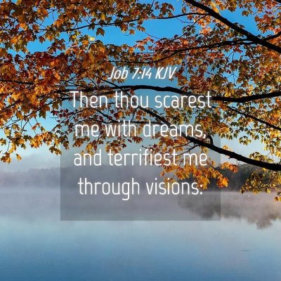 Picture 04 - Job 7:14 KJV - Then thou scarest me with dreams, and terrifiest - Bible Verse Picture