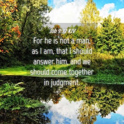 Picture 04 - Job 9:32 KJV - For he is not a man, as I am, that I should - Bible Verse Picture