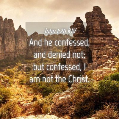 Picture 04 - John 1:20 KJV - And he confessed, and denied not; but confessed, - Bible Verse Picture