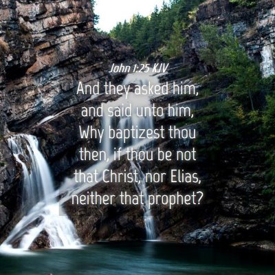 Picture 04 - John 1:25 KJV - And they asked him, and said unto him, Why - Bible Verse Picture