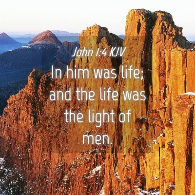 Picture 04 - John 1:4 KJV - In him was life; and the life was the light of - Bible Verse Picture