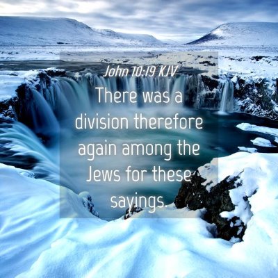 Picture 04 - John 10:19 KJV - There was a division therefore again among the - Bible Verse Picture