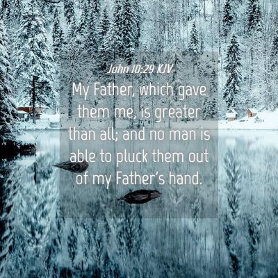 Picture 04 - John 10:29 KJV - My Father, which gave them me, is greater than - Bible Verse Picture