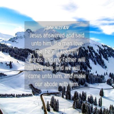 Picture 04 - John 14:23 KJV - Jesus answered and said unto him, If a man love - Bible Verse Picture