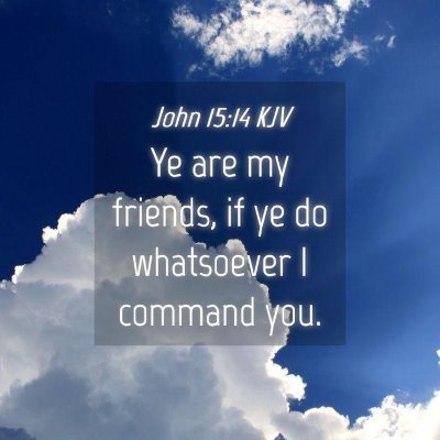 Picture 04 - John 15:14 KJV - Ye are my friends, if ye do whatsoever I command - Bible Verse Picture