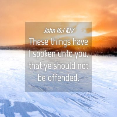 Picture 04 - John 16:1 KJV - These things have I spoken unto you, that ye - Bible Verse Picture
