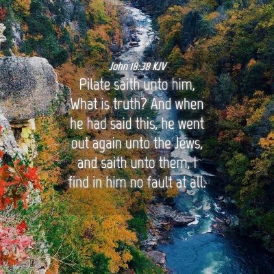 Picture 04 - John 18:38 KJV - Pilate saith unto him, What is truth? And when he - Bible Verse Picture