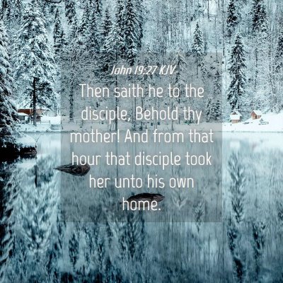 Picture 04 - John 19:27 KJV - Then saith he to the disciple, Behold thy mother! - Bible Verse Picture