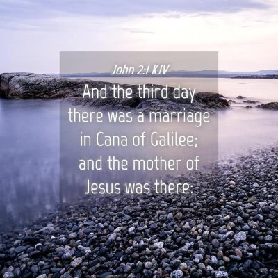 Picture 04 - John 2:1 KJV - And the third day there was a marriage in Cana of - Bible Verse Picture
