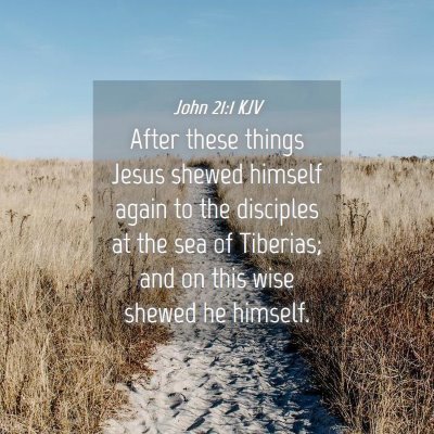 Picture 04 - John 21:1 KJV - After these things Jesus shewed himself again to - Bible Verse Picture