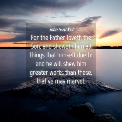 Picture 04 - John 5:20 KJV - For the Father loveth the Son, and sheweth him - Bible Verse Picture