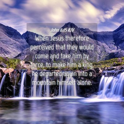 Picture 04 - John 6:15 KJV - When Jesus therefore perceived that they would - Bible Verse Picture