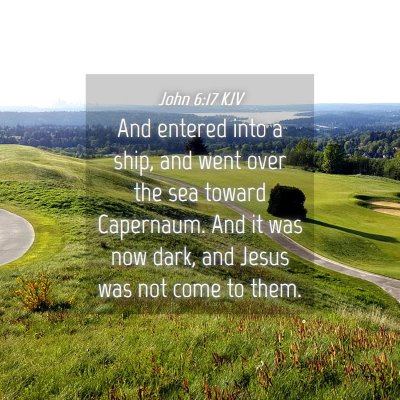 Picture 04 - John 6:17 KJV - And entered into a ship, and went over the sea - Bible Verse Picture