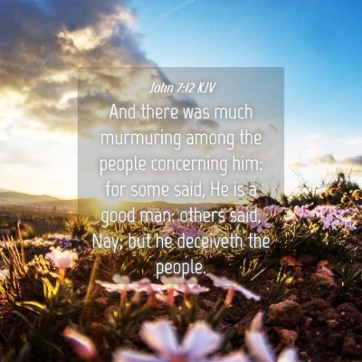 Picture 04 - John 7:12 KJV - And there was much murmuring among the people - Bible Verse Picture