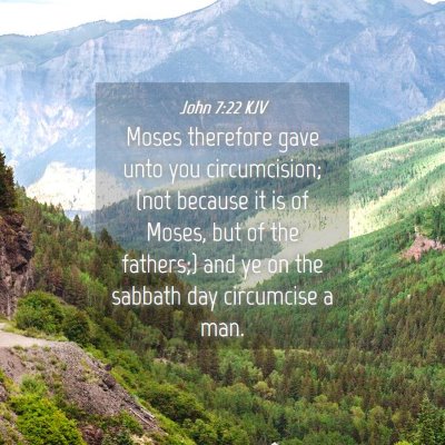 Picture 04 - John 7:22 KJV - Moses therefore gave unto you circumcision; (not - Bible Verse Picture