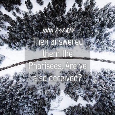Picture 04 - John 7:47 KJV - Then answered them the Pharisees, Are ye also - Bible Verse Picture