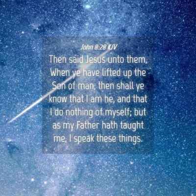 Picture 04 - John 8:28 KJV - Then said Jesus unto them, When ye have lifted up - Bible Verse Picture