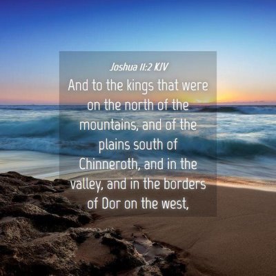Picture 04 - Joshua 11:2 KJV - And to the kings that were on the north of the - Bible Verse Picture