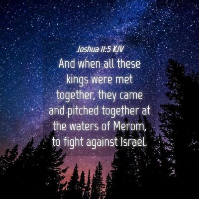 Picture 04 - Joshua 11:5 KJV - And when all these kings were met together, they - Bible Verse Picture