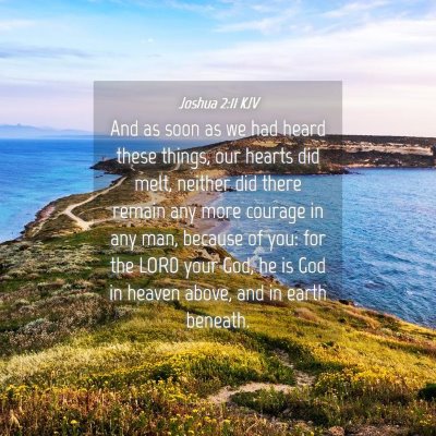 Picture 04 - Joshua 2:11 KJV - And as soon as we had heard these things, our - Bible Verse Picture