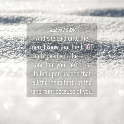 Picture 04 - Joshua 2:9 KJV - And she said unto the men, I know that the LORD - Bible Verse Picture