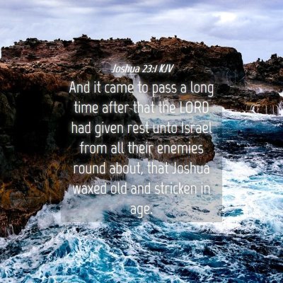 Picture 04 - Joshua 23:1 KJV - And it came to pass a long time after that the - Bible Verse Picture