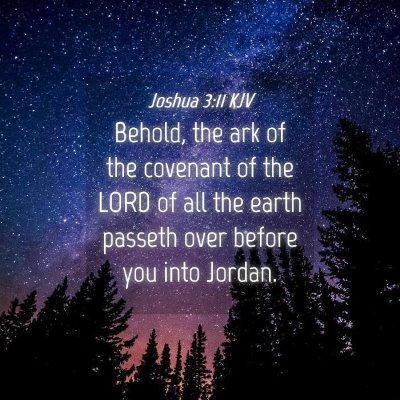 Picture 04 - Joshua 3:11 KJV - Behold, the ark of the covenant of the LORD of - Bible Verse Picture