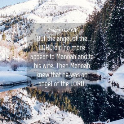 Picture 04 - Judges 13:21 KJV - But the angel of the LORD did no more appear to - Bible Verse Picture