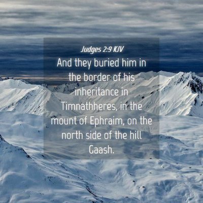 Picture 04 - Judges 2:9 KJV - And they buried him in the border of his - Bible Verse Picture