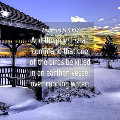 Picture 04 - Leviticus 14:5 KJV - And the priest shall command that one of the - Bible Verse Picture