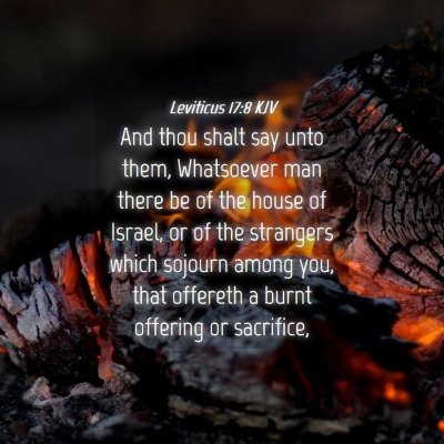 Picture 04 - Leviticus 17:8 KJV - And thou shalt say unto them, Whatsoever man - Bible Verse Picture