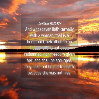 Picture 04 - Leviticus 19:20 KJV - And whosoever lieth carnally with a woman, that - Bible Verse Picture