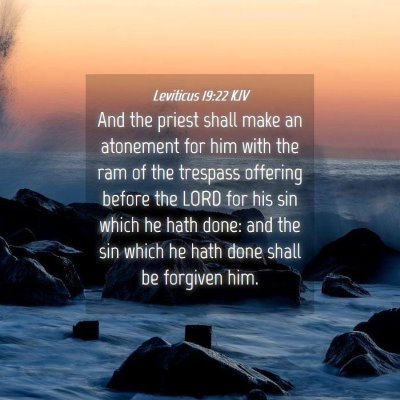 Picture 04 - Leviticus 19:22 KJV - And the priest shall make an atonement for him - Bible Verse Picture