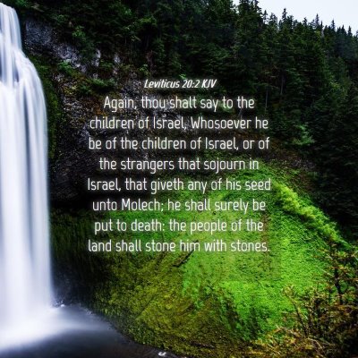 Picture 04 - Leviticus 20:2 KJV - Again, thou shalt say to the children of Israel, - Bible Verse Picture