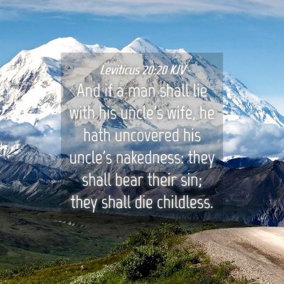 Picture 04 - Leviticus 20:20 KJV - And if a man shall lie with his uncle's wife, he - Bible Verse Picture