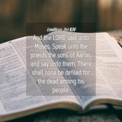Picture 04 - Leviticus 21:1 KJV - And the LORD said unto Moses, Speak unto the - Bible Verse Picture