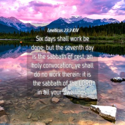 Picture 04 - Leviticus 23:3 KJV - Six days shall work be done: but the seventh day - Bible Verse Picture