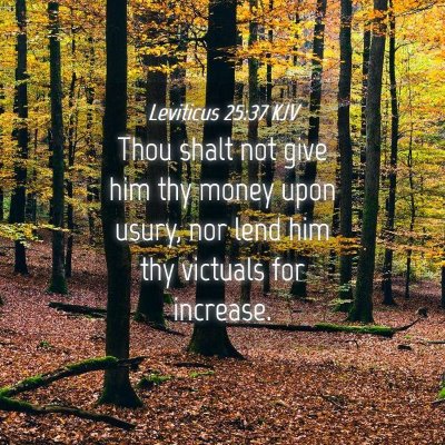 Picture 04 - Leviticus 25:37 KJV - Thou shalt not give him thy money upon usury, nor - Bible Verse Picture