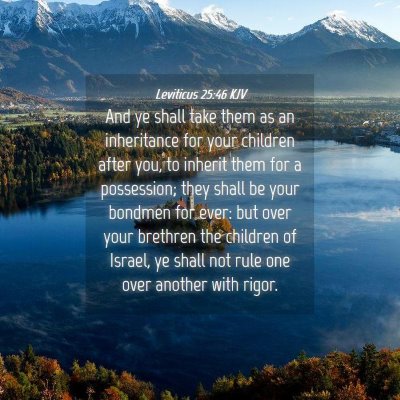 Picture 04 - Leviticus 25:46 KJV - And ye shall take them as an inheritance for your - Bible Verse Picture
