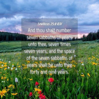 Picture 04 - Leviticus 25:8 KJV - And thou shalt number seven sabbaths of years - Bible Verse Picture